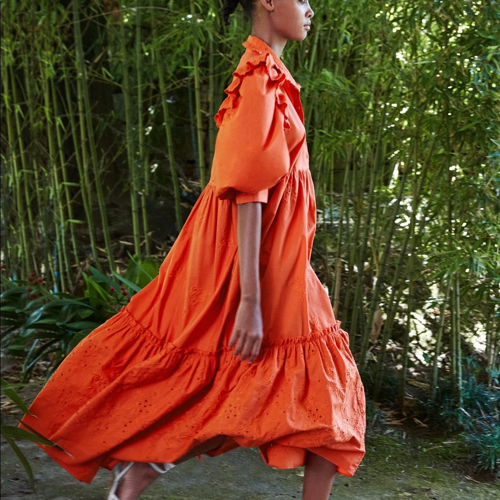 ZARA Openwork embroidered dress